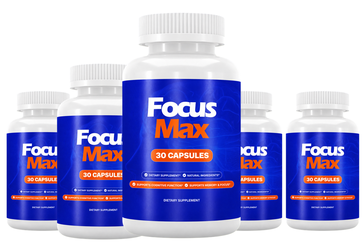 Six bottles of FocusMax brain and memory supplement, best value package